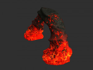 Small Arch - Lava 3D Model