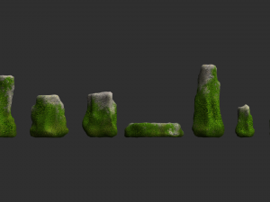 Moss Rocks Combo 3D 模型