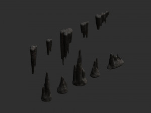 Base Rocks Combo 3D 모델
