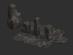 Base Rocks Combo 3D 모델