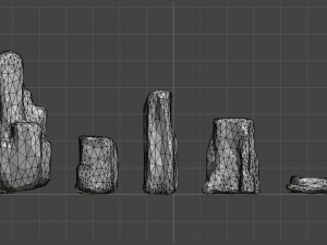 Base Rocks Combo 3D 모델