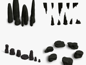 Cave Rocks Combo Modelo 3D