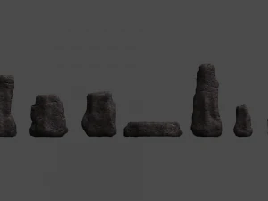 Cave Rocks Combo 3D Model