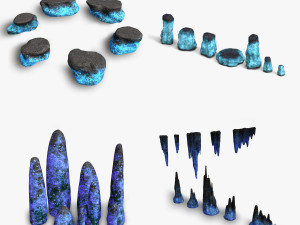 Magical Rocks Combo 3D Model