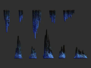 Combinazione di rocce magiche Modello 3D