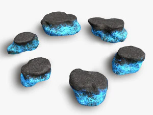 Combinazione di rocce magiche Modello 3D