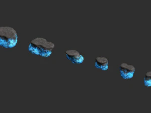 Combinazione di rocce magiche Modello 3D