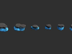 Combinazione di rocce magiche Modello 3D