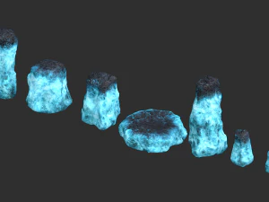 Combinazione di rocce magiche Modello 3D