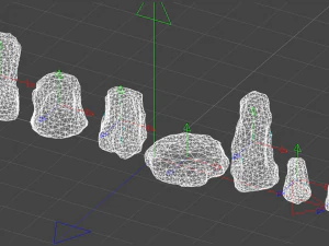 Combinazione di rocce magiche Modello 3D