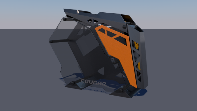 pc computer cougar conquer low-poly Modèle 3D .c4d .max .obj .3ds .fbx .stl .blend 