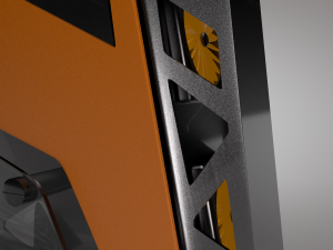 pc computer cougar conquer low-poly Modèle 3D