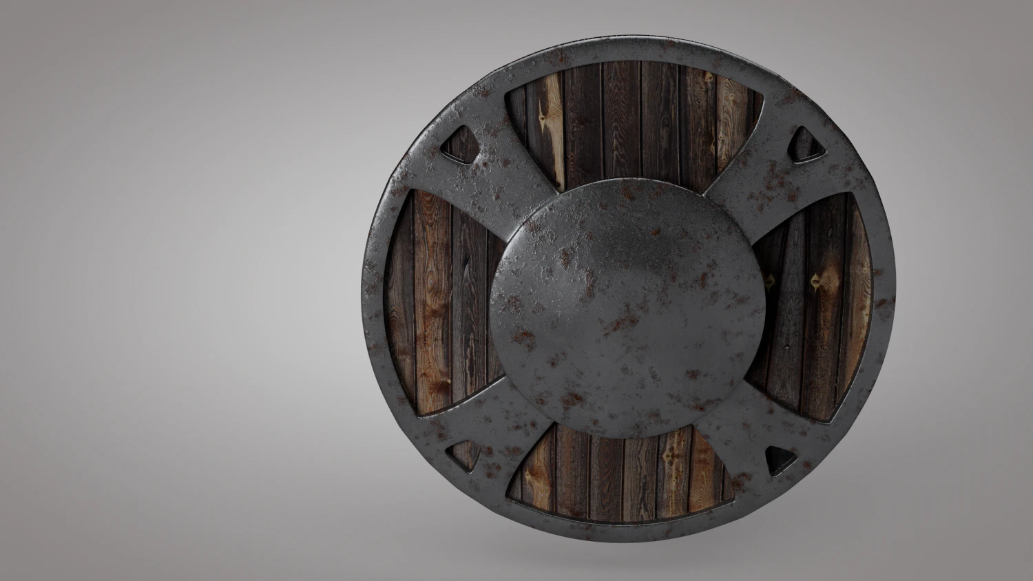 medieval shield low-poly 3D Model .c4d .max .obj .3ds .fbx .stl .blend 