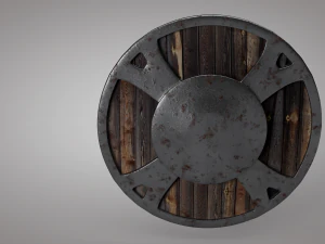 medieval shield low-poly 3D Model
