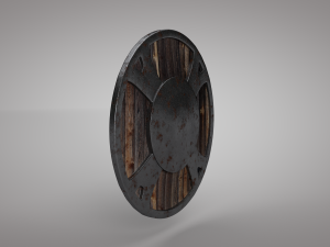 medieval shield low-poly 3D Model