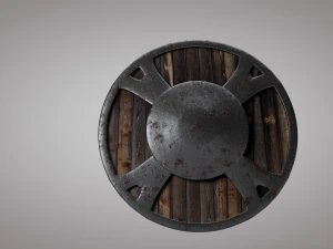 medieval shield low-poly 3D Model