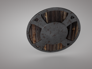 medieval shield low-poly 3D Model