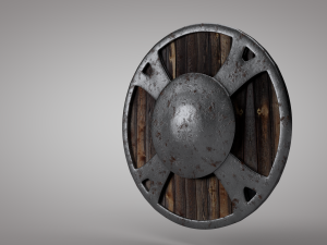 medieval shield low-poly 3D Model
