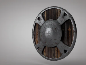 medieval shield low-poly 3D Model