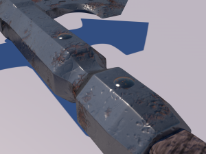 medieval axe low-poly 3D Model