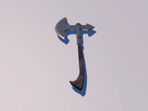 medieval axe low-poly 3D Model