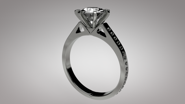 diamond ring low-poly 3D Модель .c4d .max .obj .3ds .fbx .stl .blend