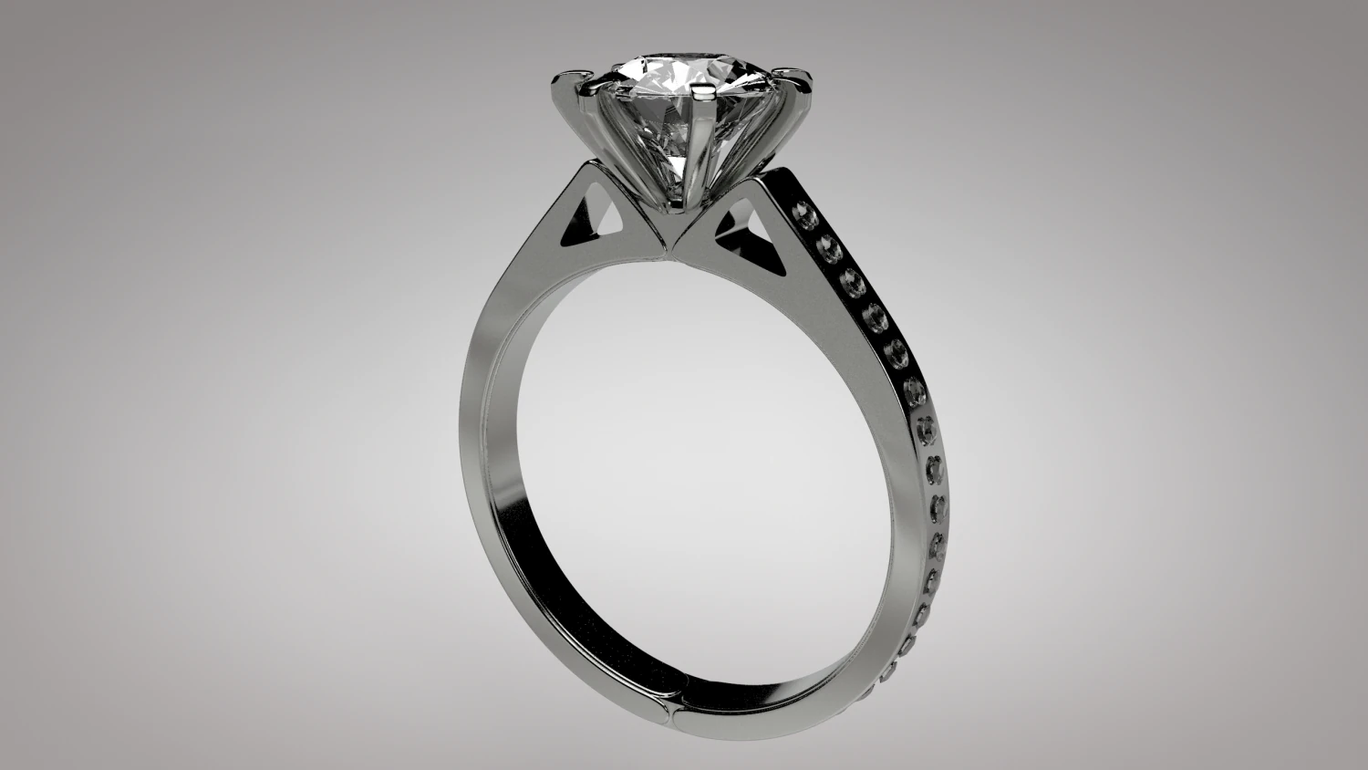 diamond ring low-poly 3D Model .c4d .max .obj .3ds .fbx .stl .blend 