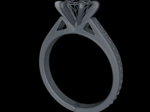 diamond ring low-poly 3D Model