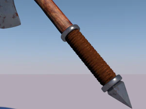 medieval axe low-poly 3D Model