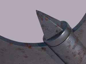 medieval axe low-poly 3D Model