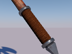 medieval axe low-poly 3D 模型
