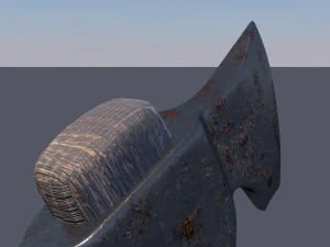 medieval axe low-poly 3D Model