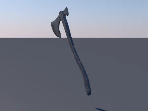 medieval axe low-poly 3D Model