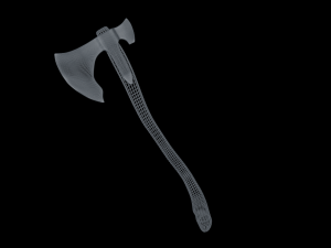 medieval axe low-poly 3Dモデル