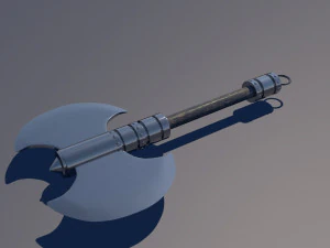 medieval axe low-poly 3D Model