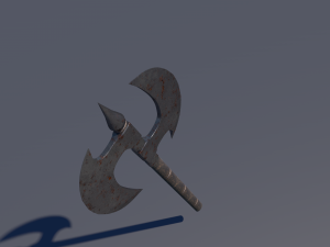medieval axe low-poly 3D Model