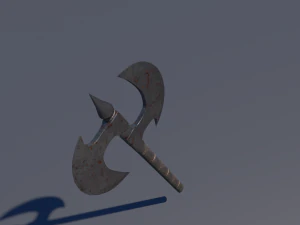 medieval axe low-poly 3D Model