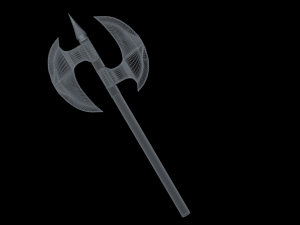 medieval axe low-poly 3D Model