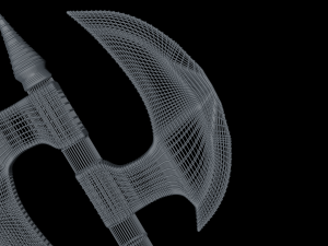 medieval axe low-poly 3D Model
