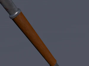 medieval axe low-poly 3D Model