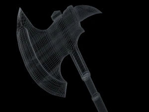 medieval axe low-poly 3D Model