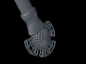 medieval axe low-poly 3D Model