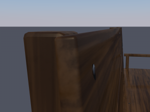 bench low-poly Modello 3D