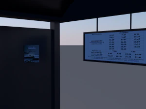 bus stop low-poly 3D Model