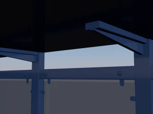 bus stop low-poly 3D Model