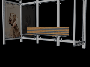 bus stop low-poly 3D Модель