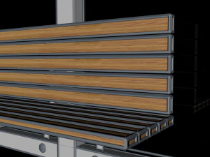 bus stop low-poly 3D Model