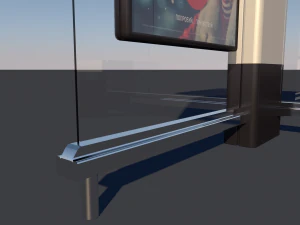 bus stop low-poly 3D Model
