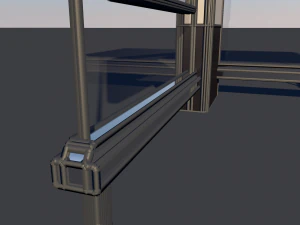 bus stop low-poly 3D Model