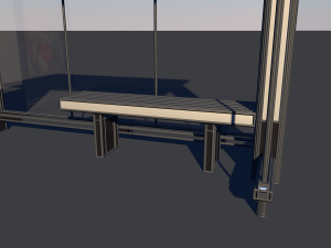 bus stop low-poly 3D मॉडल